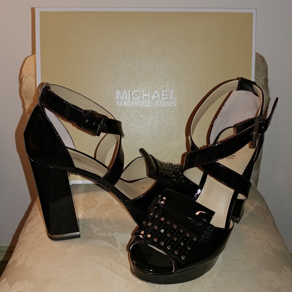 Michael Kors Strappy Platform Heels - Picture 1 of 5